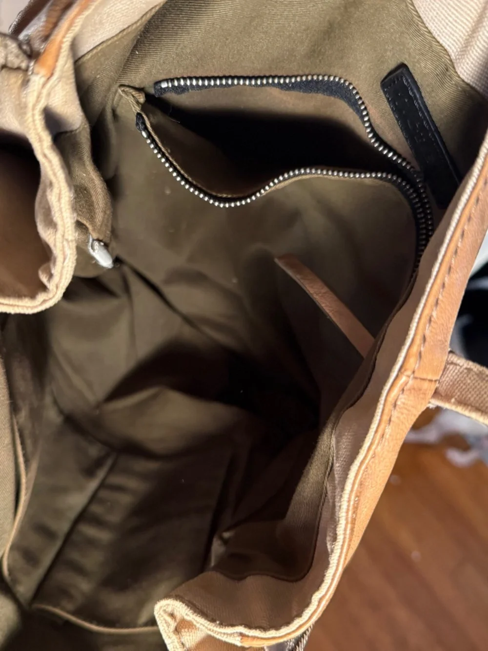 J Crew Leather Totebag